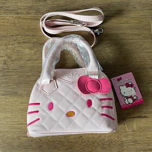 HELLO KITTY-NWT Pink Faux Leather Mini Handbag